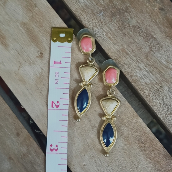 🌷3/15🌷 Vintage colorful bohemian dangle earrings - Picture 4 of 4